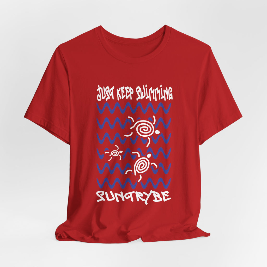 Just Keep Swimming - Swirly Turtles Tee by Suntrybe (Unisex)