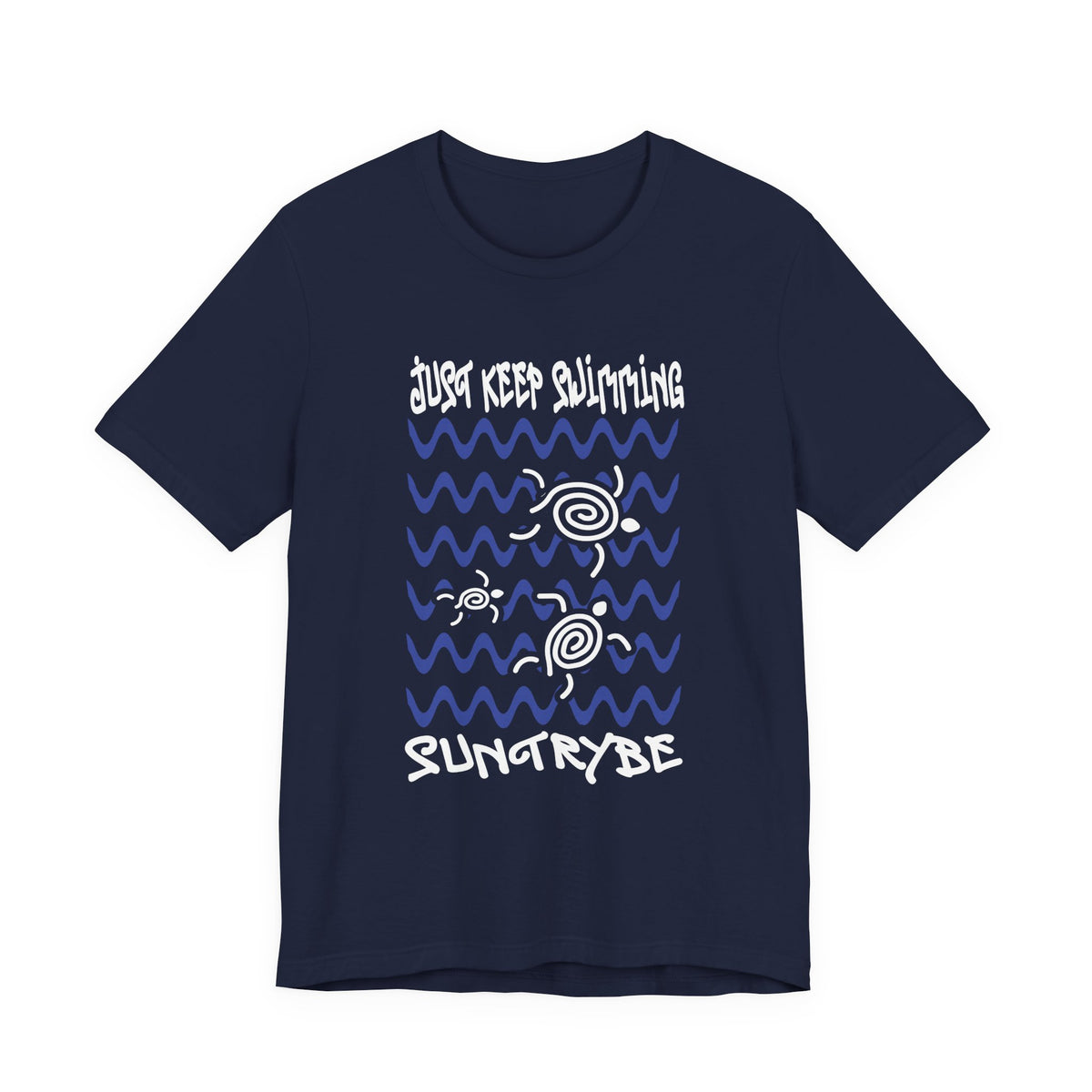 Just Keep Swimming - Swirly Turtles Tee by Suntrybe (Unisex)