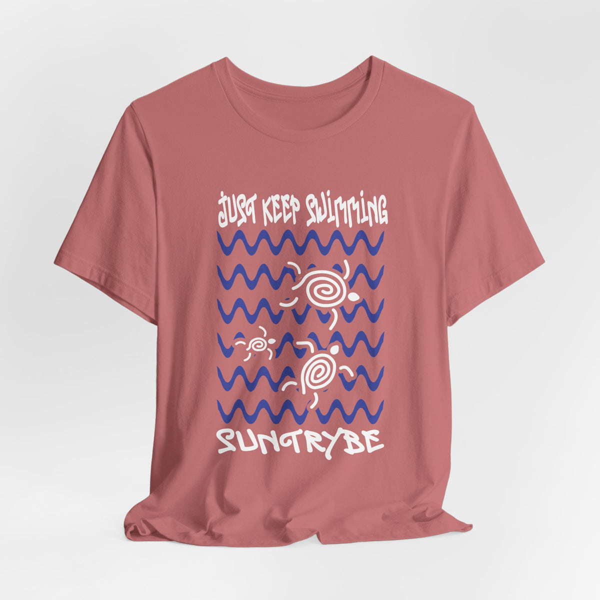 Just Keep Swimming - Swirly Turtles Tee by Suntrybe (Unisex)