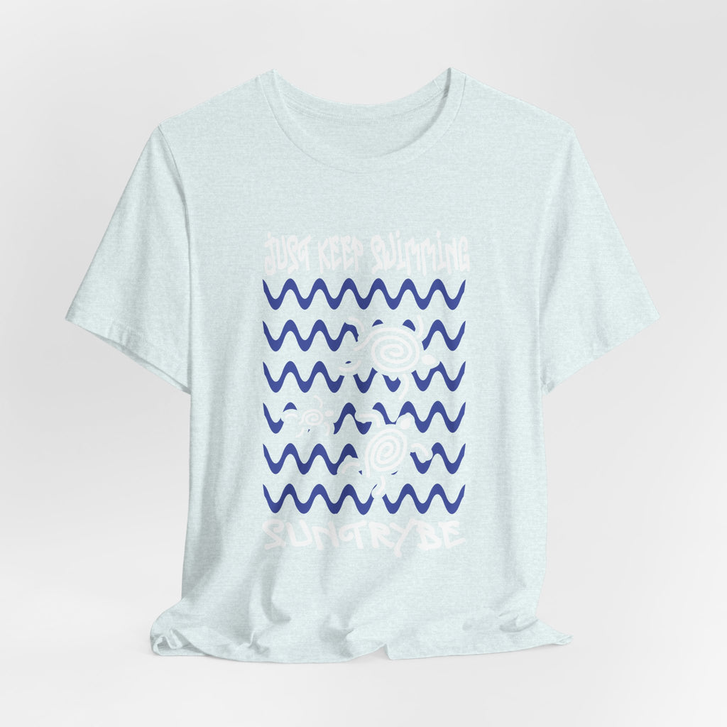 Just Keep Swimming - Swirly Turtles Tee by Suntrybe (Unisex)