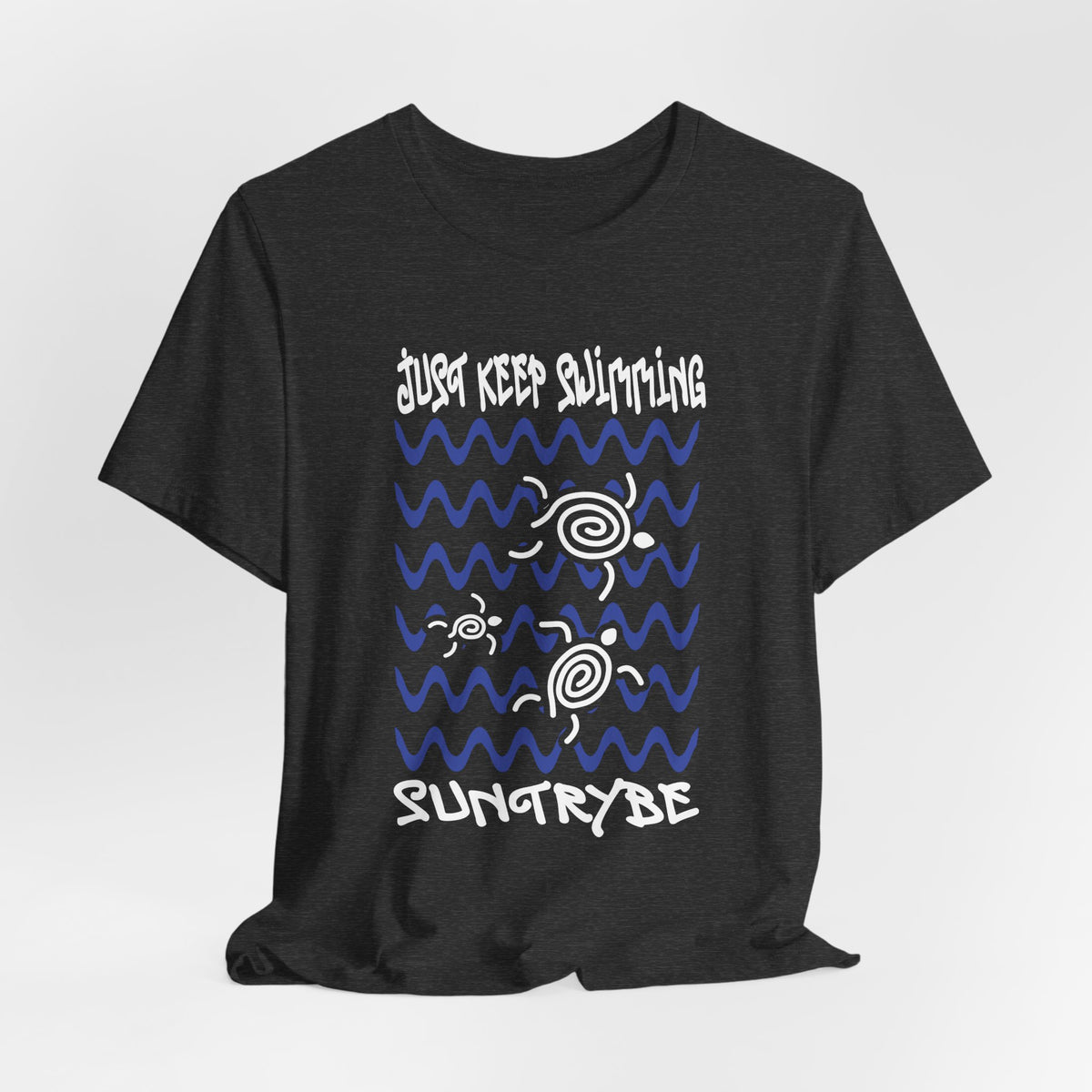Just Keep Swimming - Swirly Turtles Tee by Suntrybe (Unisex)