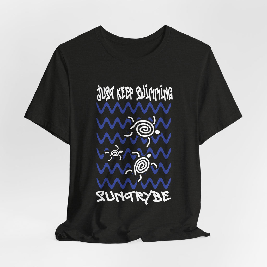 Just Keep Swimming - Swirly Turtles Tee by Suntrybe (Unisex)