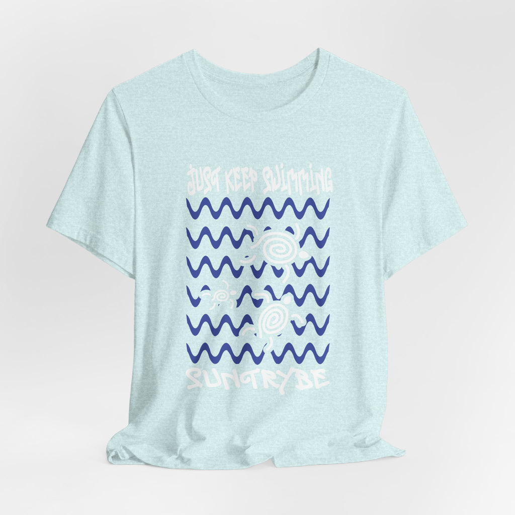 Just Keep Swimming - Swirly Turtles Tee by Suntrybe (Unisex)