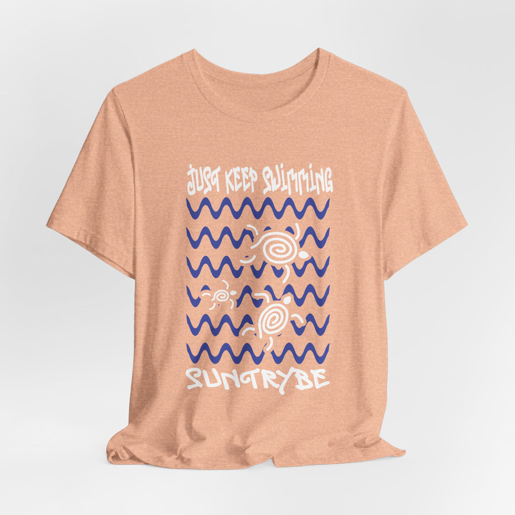 Just Keep Swimming - Swirly Turtles Tee by Suntrybe (Unisex)