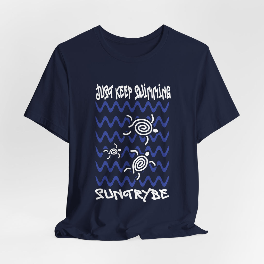 Just Keep Swimming - Swirly Turtles Tee by Suntrybe (Unisex)