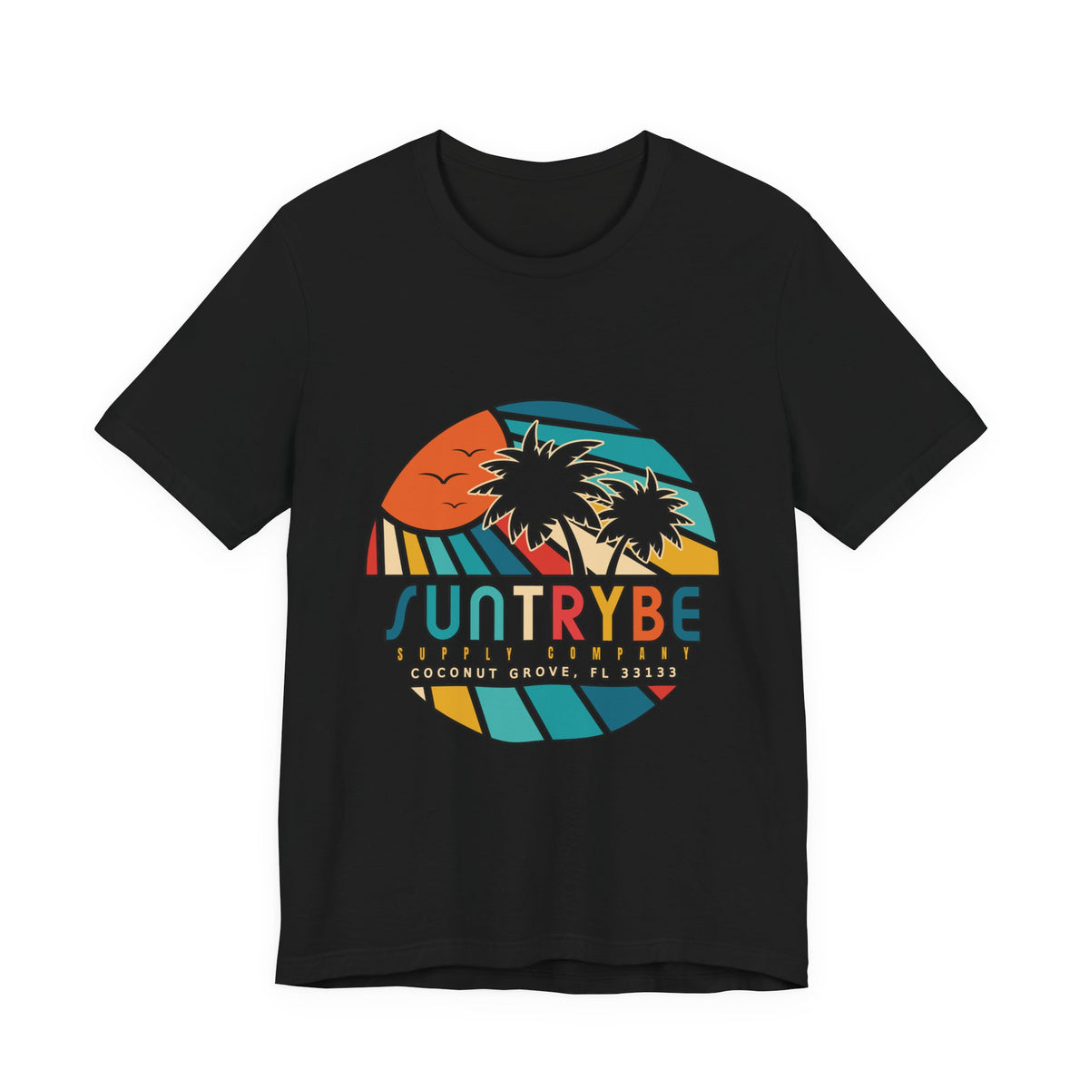 Rainbow Coconut Grove Vintage Sunset Tee by Suntrybe Supply Co.