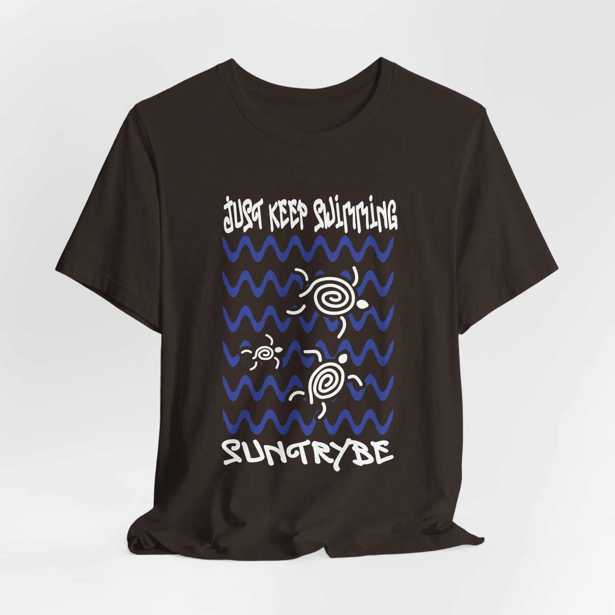 Just Keep Swimming - Swirly Turtles Tee by Suntrybe (Unisex)