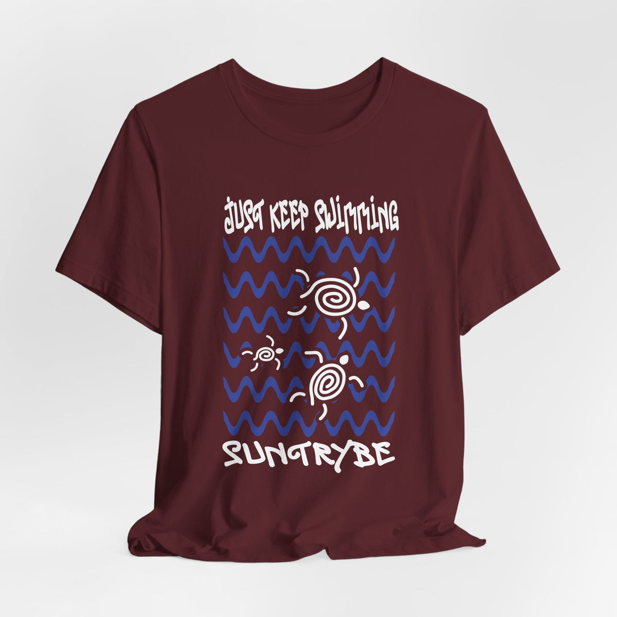 Just Keep Swimming - Swirly Turtles Tee by Suntrybe (Unisex)