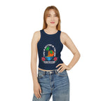 Life Is Better in the Sun - Sunset Palm Racer Crop Tank by Suntrybe Supply Co.