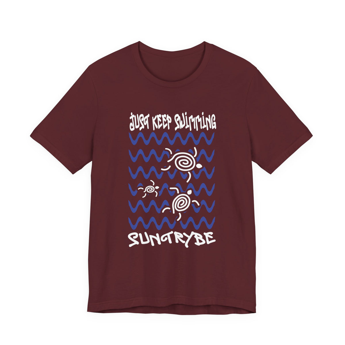 Just Keep Swimming - Swirly Turtles Tee by Suntrybe (Unisex)