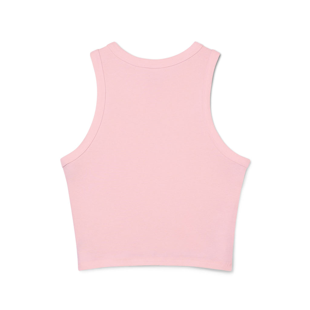 Life Is Better in the Sun - Sunset Palm Racer Crop Tank by Suntrybe Supply Co.