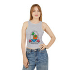Life Is Better in the Sun - Sunset Palm Racer Crop Tank by Suntrybe Supply Co.