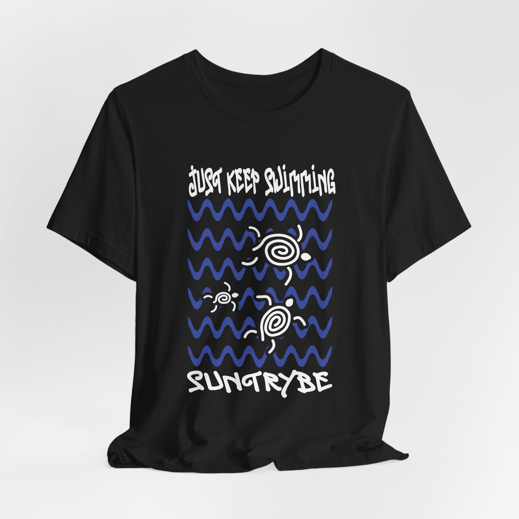 Just Keep Swimming - Swirly Turtles Tee by Suntrybe (Unisex)