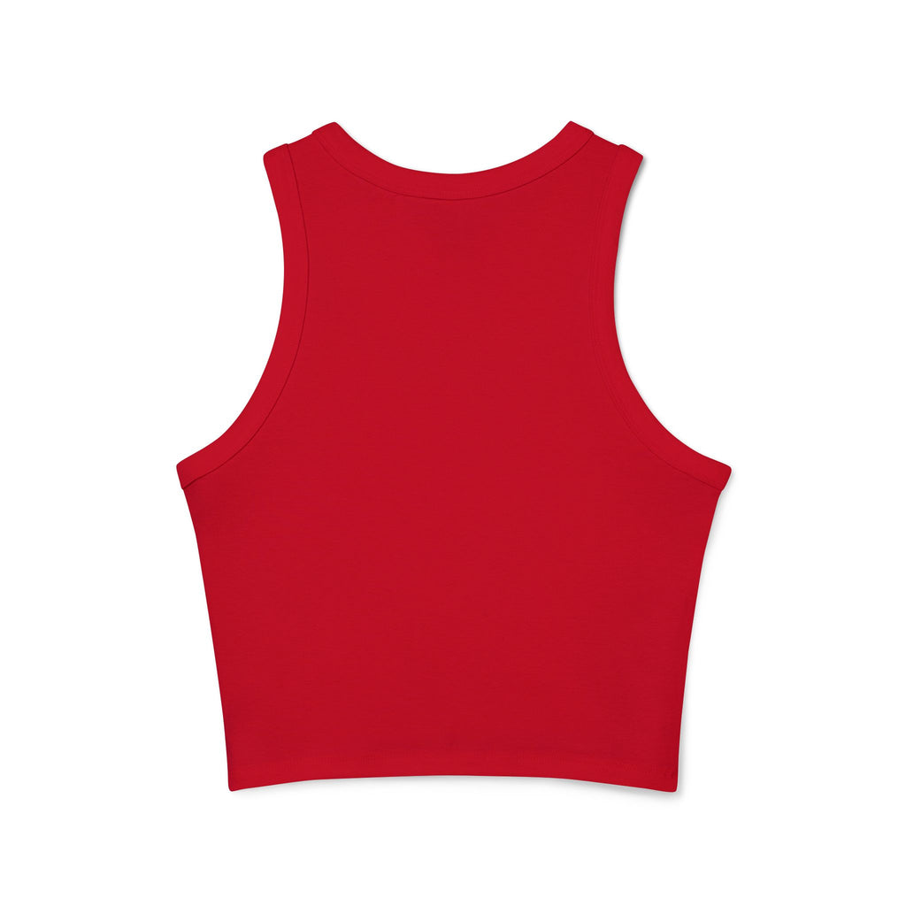 Life Is Better in the Sun - Sunset Palm Racer Crop Tank by Suntrybe Supply Co.