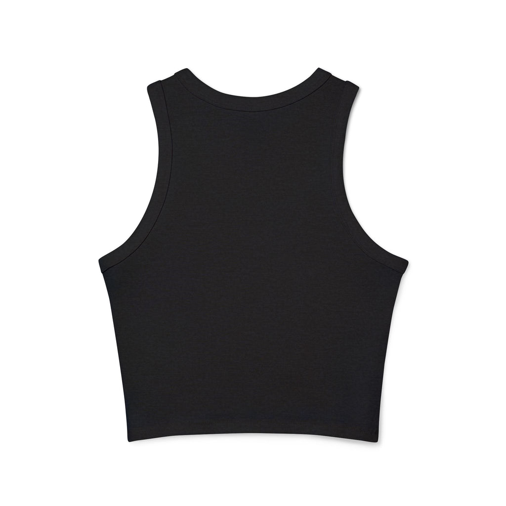 Life Is Better in the Sun - Sunset Palm Racer Crop Tank by Suntrybe Supply Co.