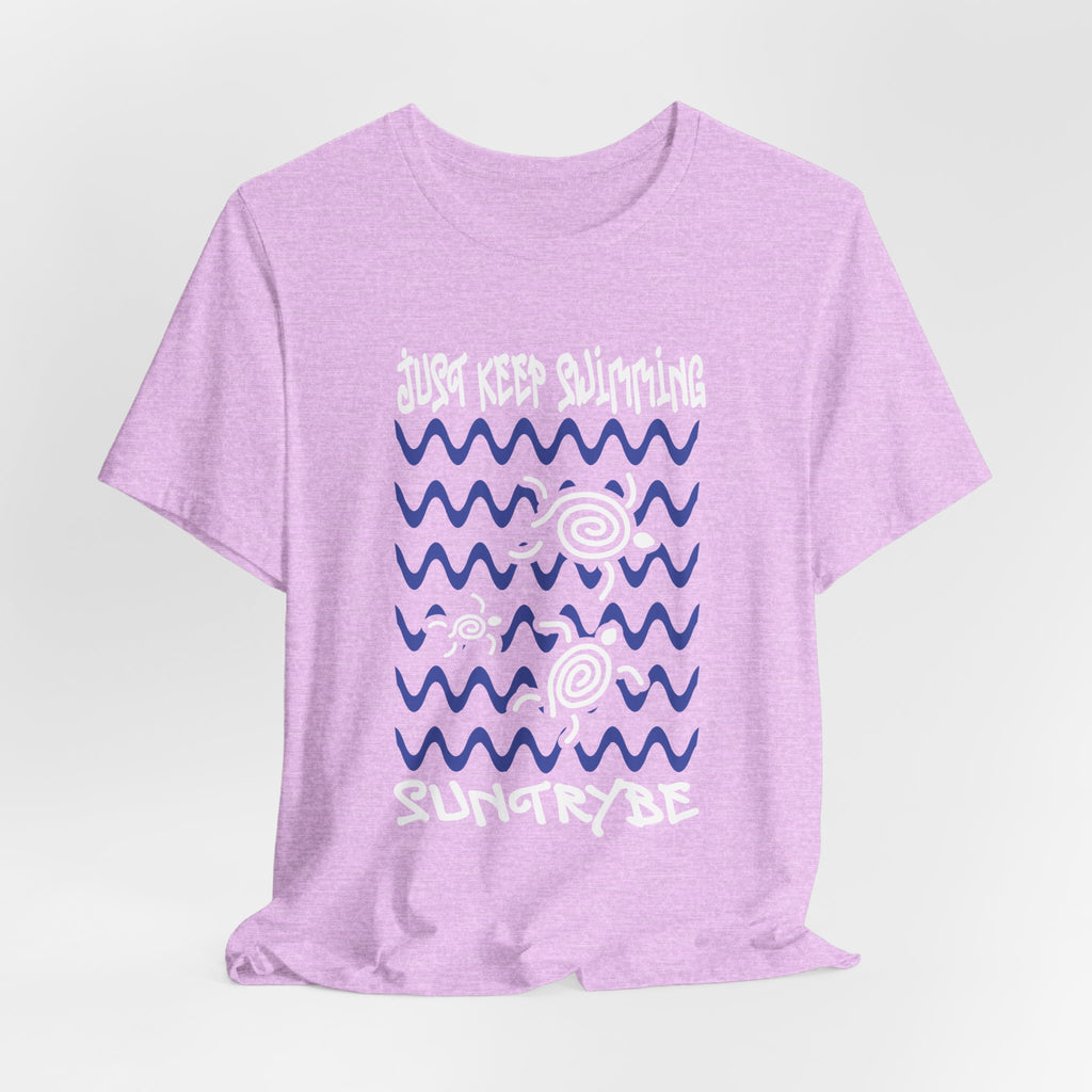 Just Keep Swimming - Swirly Turtles Tee by Suntrybe (Unisex)