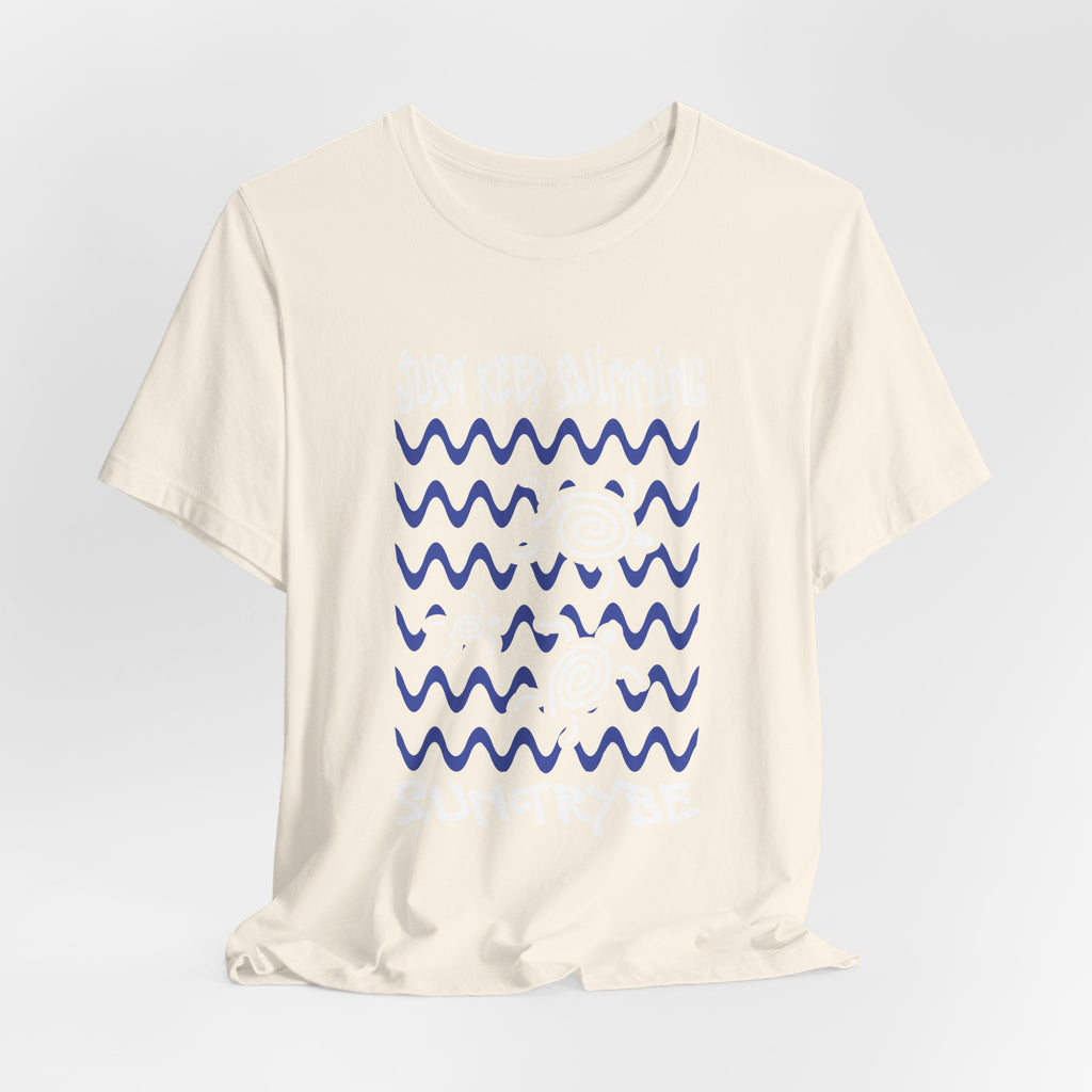 Just Keep Swimming - Swirly Turtles Tee by Suntrybe (Unisex)