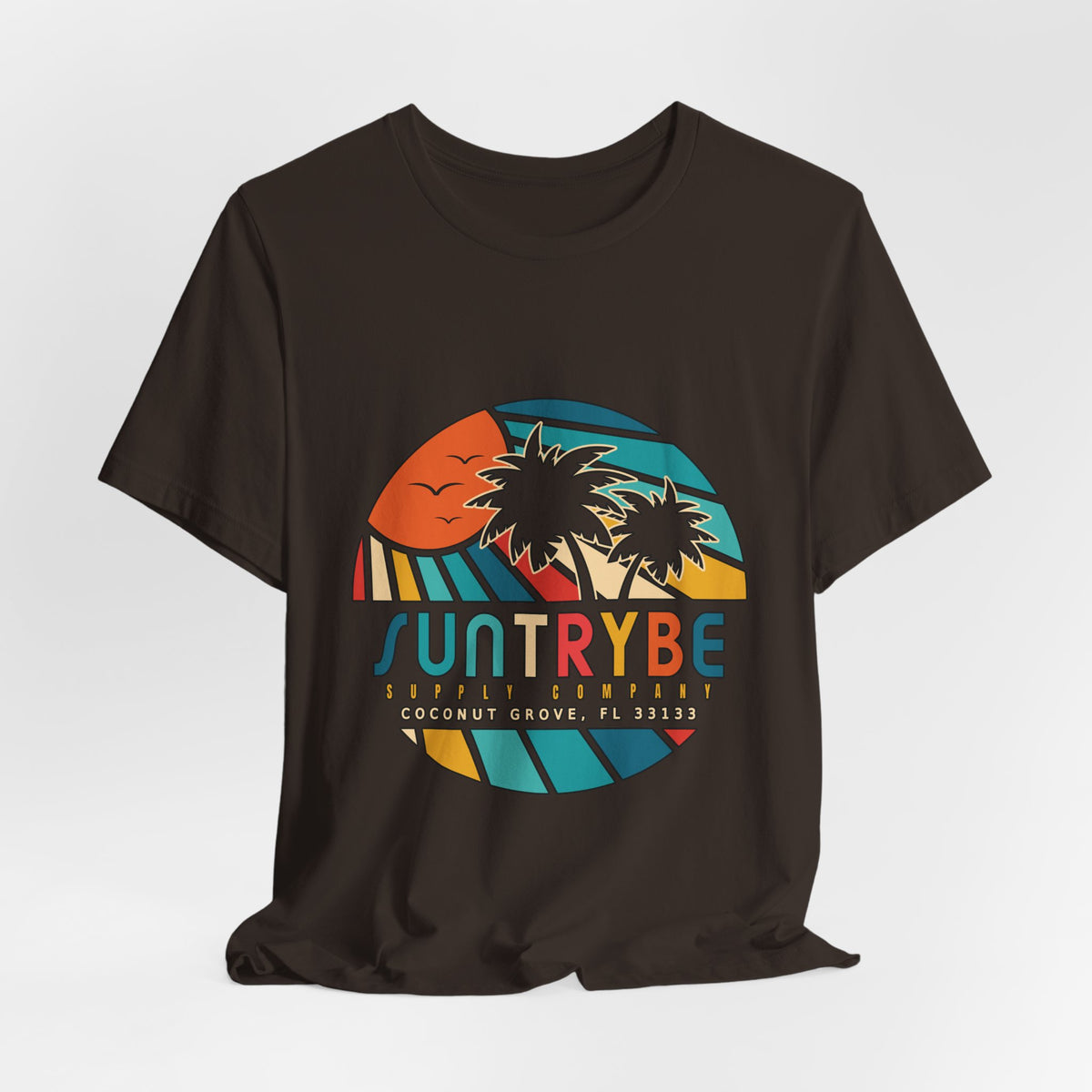 Rainbow Coconut Grove Vintage Sunset Tee by Suntrybe Supply Co.