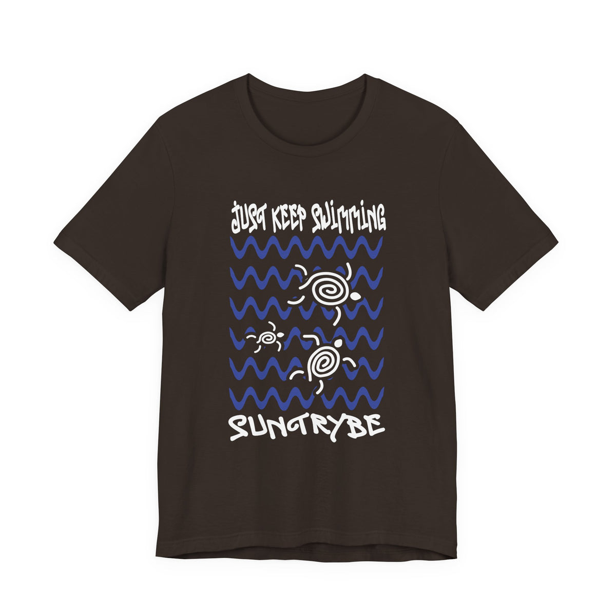 Just Keep Swimming - Swirly Turtles Tee by Suntrybe (Unisex)