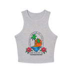 Life Is Better in the Sun - Sunset Palm Racer Crop Tank by Suntrybe Supply Co.