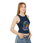 Life Is Better in the Sun - Sunset Palm Racer Crop Tank by Suntrybe Supply Co.