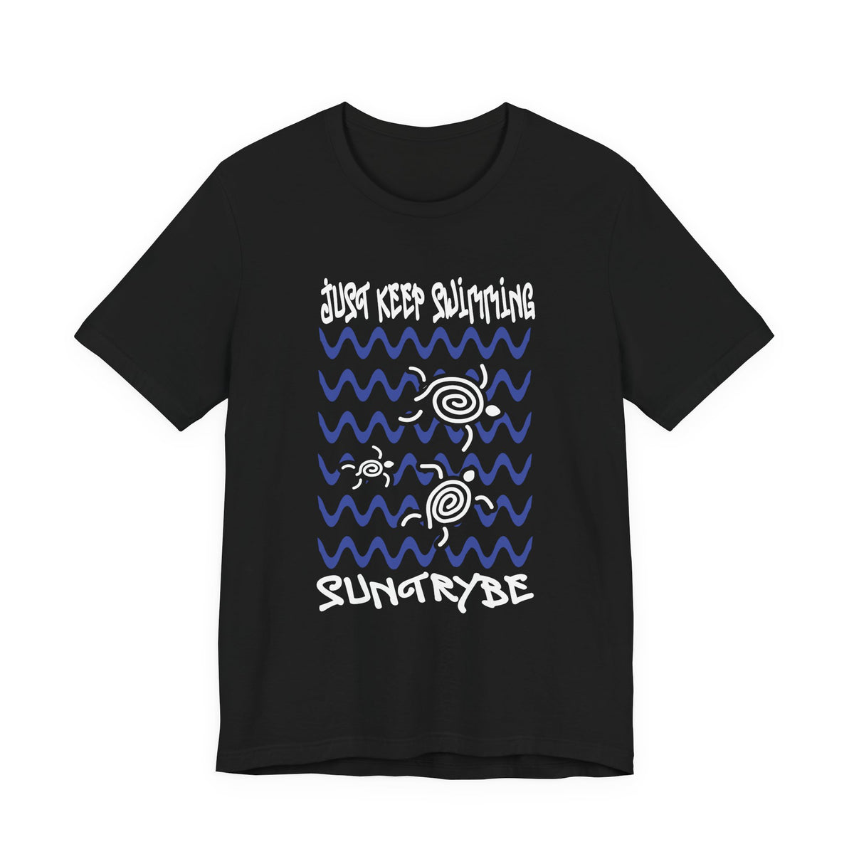 Just Keep Swimming - Swirly Turtles Tee by Suntrybe (Unisex)