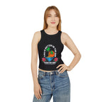 Life Is Better in the Sun - Sunset Palm Racer Crop Tank by Suntrybe Supply Co.
