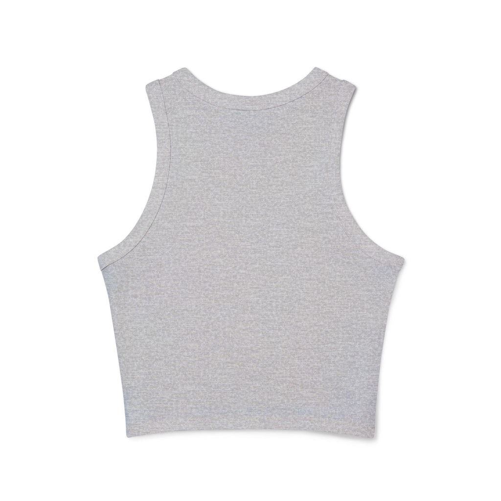 Life Is Better in the Sun - Sunset Palm Racer Crop Tank by Suntrybe Supply Co.