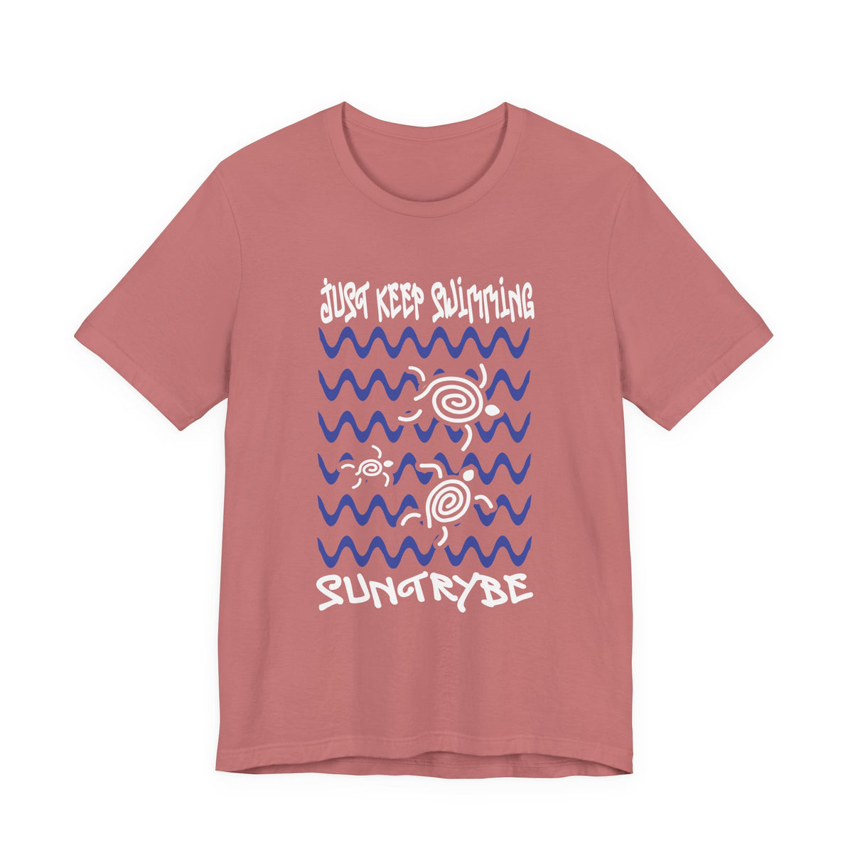 Just Keep Swimming - Swirly Turtles Tee by Suntrybe (Unisex)